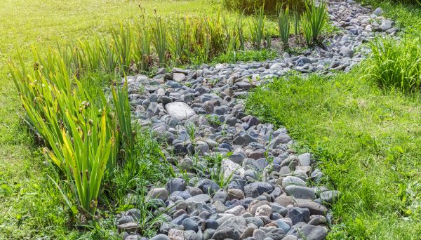 River Rock Garden Installation in Elk River