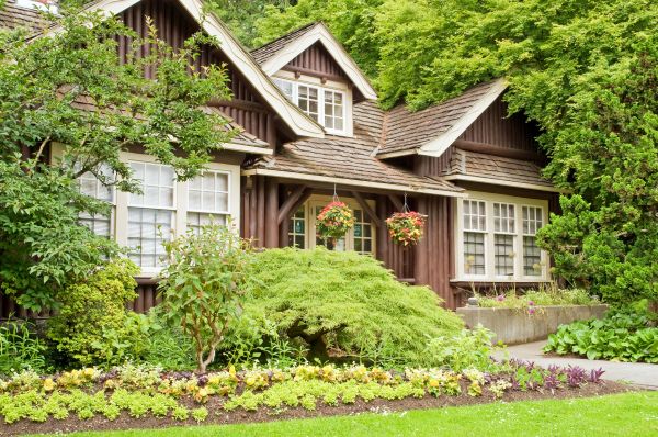 Log Home Landscaping in Elk River